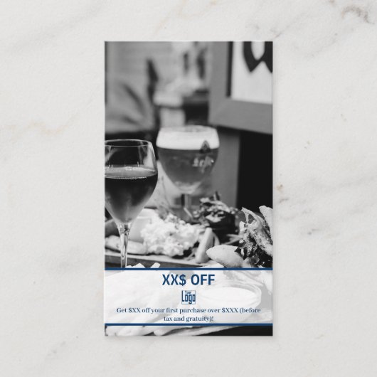 新しいスタイリッシュ顧客割引従業員報酬 紹介カード (正面)