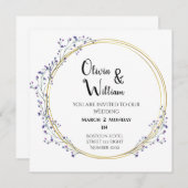 新しいスタイルカード結婚の招待 招待状 (正面/裏面)