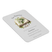 新しいスタートのブライダルシャワーフラワーブック マグネット (右側)