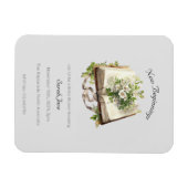 新しいスタートのブライダルシャワーフラワーブック マグネット (横)