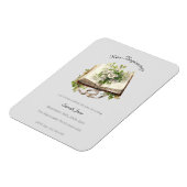 新しいスタートのブライダルシャワーフラワーブック マグネット (左側)