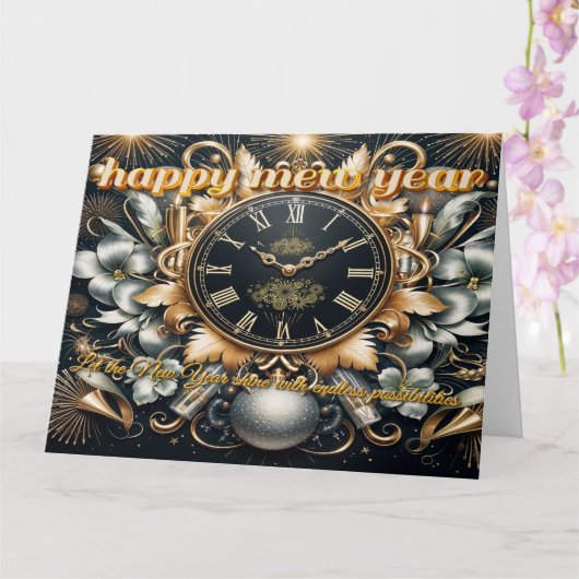 新しいスタートの時間　パーソナライズされた私とともに カード (蘭)