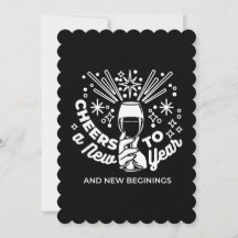 新しいスタートをお祝いするワイングラスイラスト2
