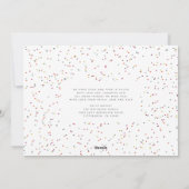 新しいスタート幸せな新年の発表 シーズンカード (裏面)