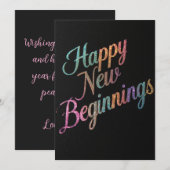 新しいスタート2026年カード (正面/裏面)