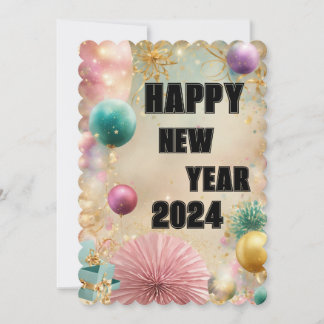 新しいスタート：幸せな新年をお祈りします！ シーズンカード