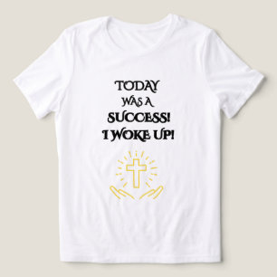 新しいスタート 白色 励ましのグラフィック レディース トライブレンドＴシャツ