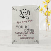 新しいストーリーの始まり，卒業カード カード (黄色い花)