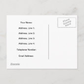 新しいスペインのアドレス案内はがき 案内ポストカード (裏面)