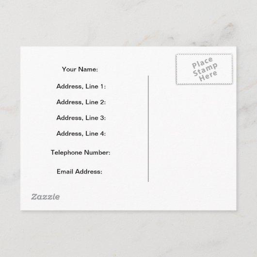 新しいスペインのアドレス案内はがき 案内ポストカード (裏面)