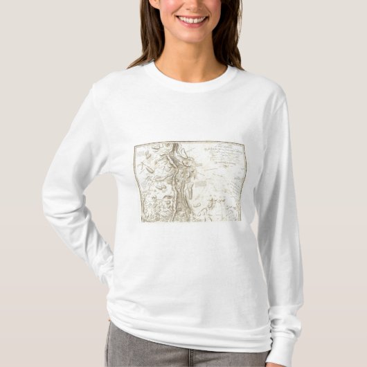 新しいスペインの王国の一般図 Tシャツ (正面)