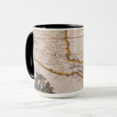 新しいスペイン|Newガリチア及びグアテマラ1625年の地図 マグカップ (正面左)