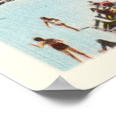 新しいスミルナビーチフロリダFL古い旅行お土産 ポスター (角)