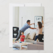 新しいセットの鍵引っ越し祝いパーティーTerracotta追加フォト 招待状 (裏面)