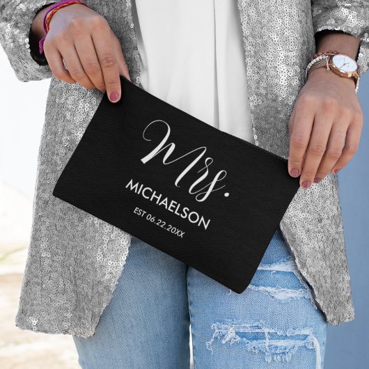 新しいタイポグラフィスクリプト アクセサリーポーチ