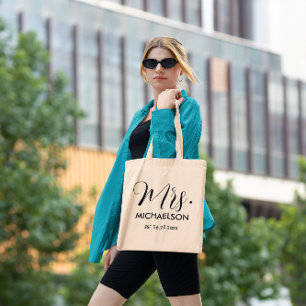 新しいタイポグラフィスクリプト トートバッグ