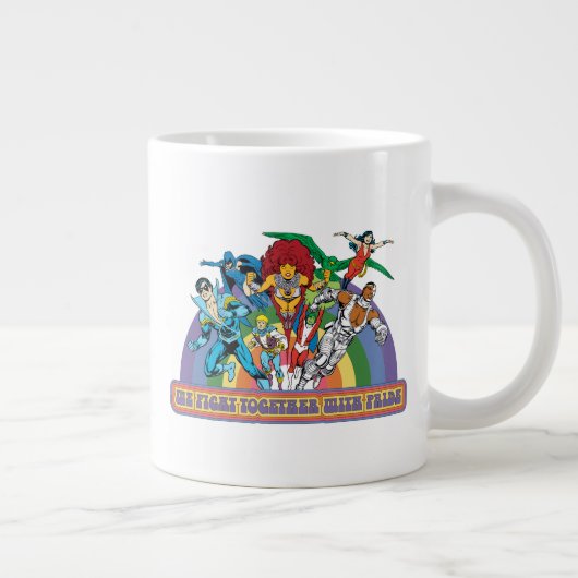 新しいタイ10代のタン – 私たちはプライドと一緒に戦う ジャンボコーヒーマグカップ (右)