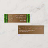 新しいタケマッサージのセラピー スキニー名刺 (正面/裏面)