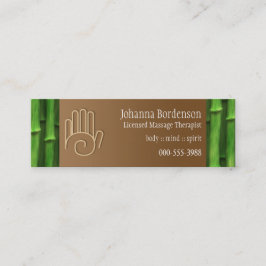 新しいタケマッサージのセラピー スキニー名刺