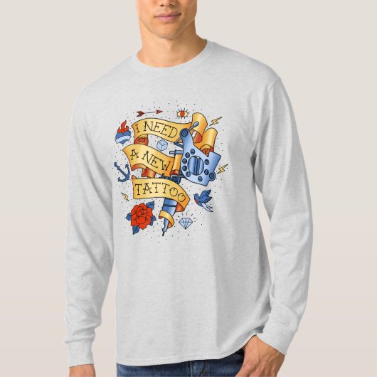 新しいタトゥーが欲しい Tシャツ (正面)