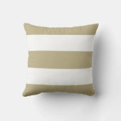 新しいタンベージュ&ホワイトストライプソファ枕ギフト クッション (裏面)