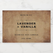 新しいダンボールモダンキャンドル製品ラベルシール フードラベル (シングルラベル)