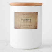 新しいダンボールモダンキャンドル製品ラベルシール フードラベル (正面)