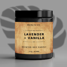 新しいダンボールモダンキャンドル製品ラベルシール フードラベル