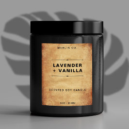 新しいダンボールモダンキャンドル製品ラベルシール フードラベル