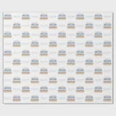 新しいチャプターがストーリカスタムブックを始める赤ちゃんシャワー ラッピングペーパー (フラット)