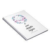 新しいチャプターがスパイラルノートブックを開始 ノートブック (右側)