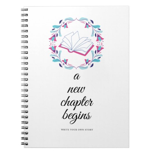 新しいチャプターがスパイラルノートブックを開始 ノートブック (正面)