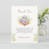 新しいチャプターがフローラハリネズミの赤ちゃんシャワーを始める サンキューカード (スタンド正面)