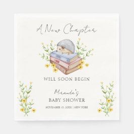 新しいチャプターがフローラハリネズミの赤ちゃんシャワーを始める スタンダードランチョンナプキン