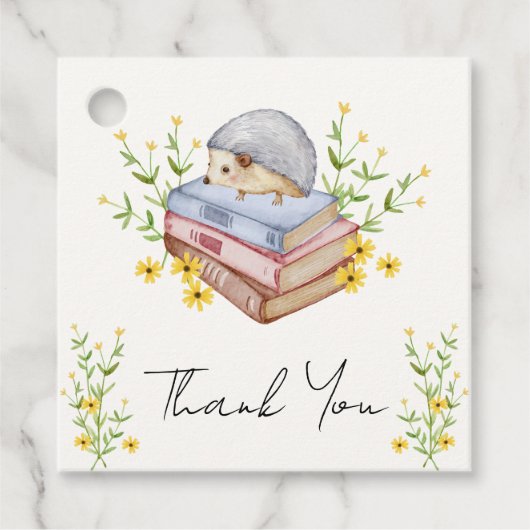 新しいチャプターがフローラハリネズミの赤ちゃんシャワーを始める フェイバータグ (正面)