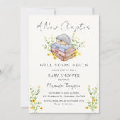 新しいチャプターがフローラハリネズミの赤ちゃんシャワーを始める 招待状 (正面)
