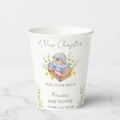 新しいチャプターがフローラハリネズミの赤ちゃんシャワーを始める 紙コップ (裏面)