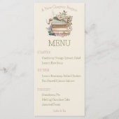 新しいチャプターがブックのブライダルシャワーメニューを開始 メニュー (正面)