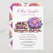 新しいチャプターがブライダルシャワーの招待状を開始 招待状 (正面/裏面)