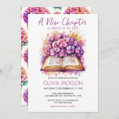 新しいチャプターがブライダルシャワーの招待状を開始 招待状 (正面/裏面)