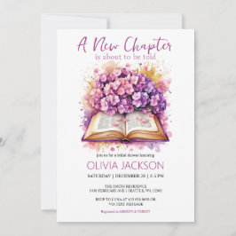 新しいチャプターがブライダルシャワーの招待状を開始 招待状