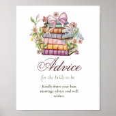 新しいチャプターがブライダルシャワーアドバイス記号 ポスター (正面)