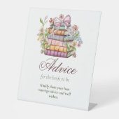 新しいチャプターがブライダルシャワーアドバイス記号 台座サイン (正面)