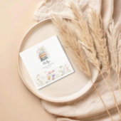 新しいチャプターがワイルドフラワー本の赤ちゃんシャワーを始める スタンダードカクテルナプキン