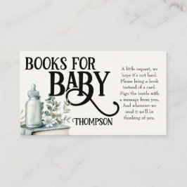 新しいチャプターが始まる赤ちゃんシャワーヴィンテージ野花 エンクロージャーカード