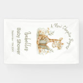 新しいチャプターが本好きキリンの赤ちゃんシャワーを開始 横断幕 (横)