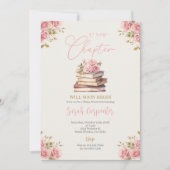 新しいチャプターが赤ちゃんのシャワー少女を始める 招待状 (正面)