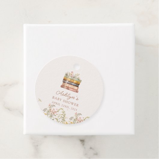 新しいチャプターが赤ちゃんシャワーのメッセージカードを始める フェイバータグ (インサイチュ)