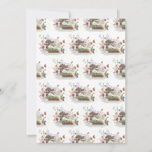 新しいチャプターが赤ちゃんシャワーを始める 招待状 (裏面)