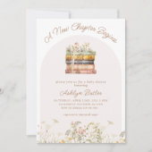 新しいチャプターが赤ちゃんシャワー招待状 招待状 (正面)